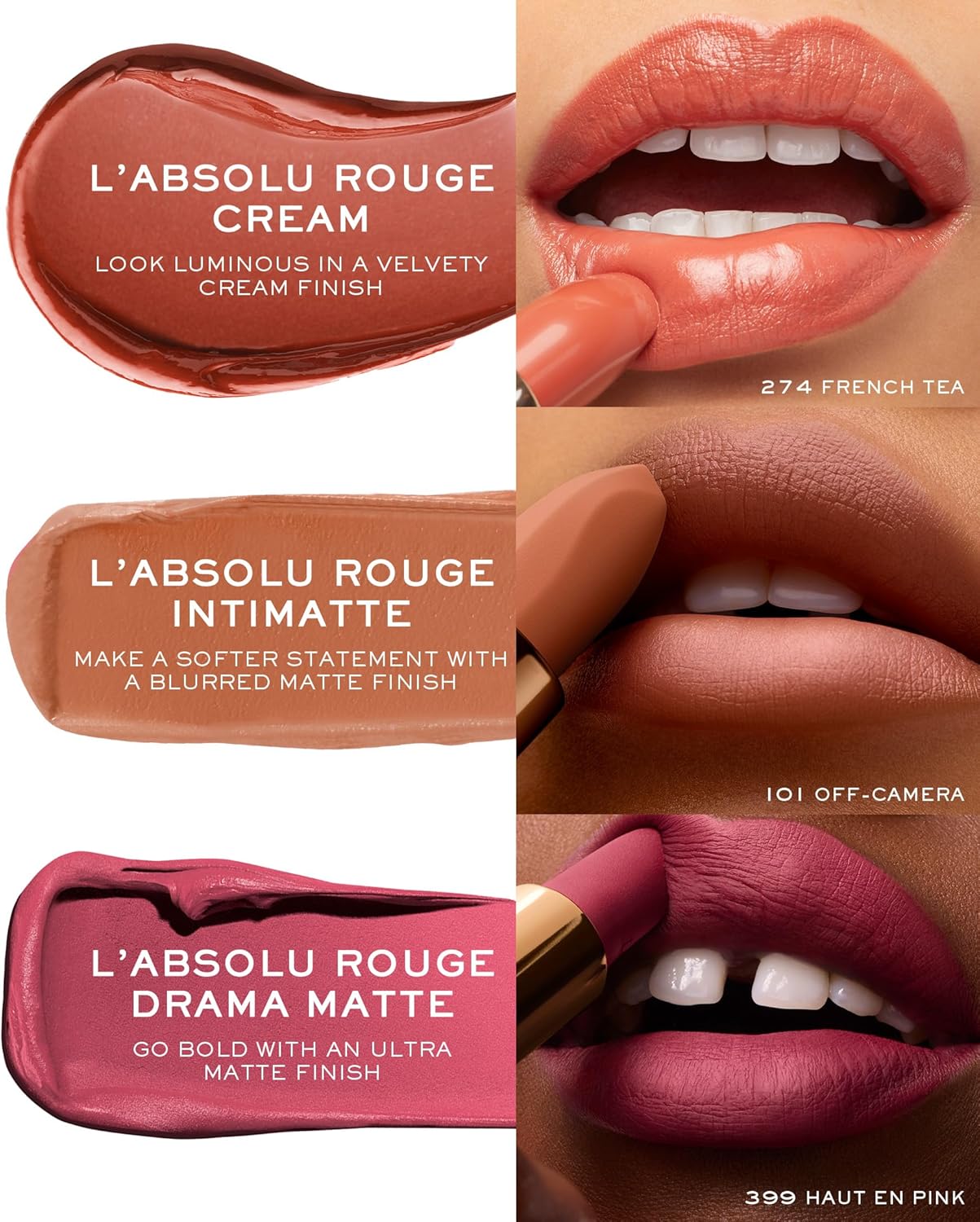 Lancôme L'Absolu Rouge Hydrating Cream Lipstick - Smudge-Resistant & Luminous Finish - Up To 18HR Comfort - Image 9